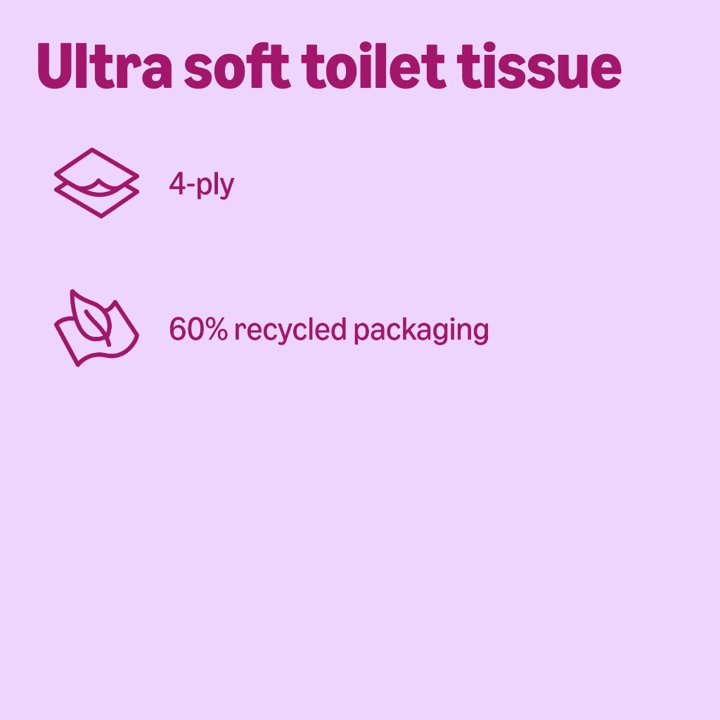 by Amazon Ultra Soft Toilet Tissue, 4-ply, 12 Rolls (1 Pack of 12), 160 Sheets per Roll, FSC Certified - Damaged Box