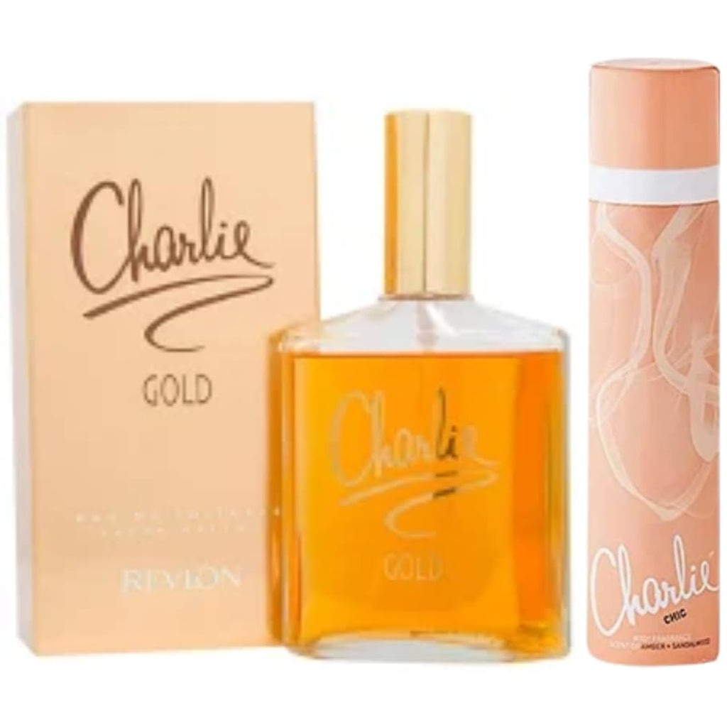 Charlie Perfume & Body Spray Gift Sets for Women - Eau de Toilette & Body Fragrance Bundles - 5 Curated Sets Available (Classic Red Set) - Damaged Box