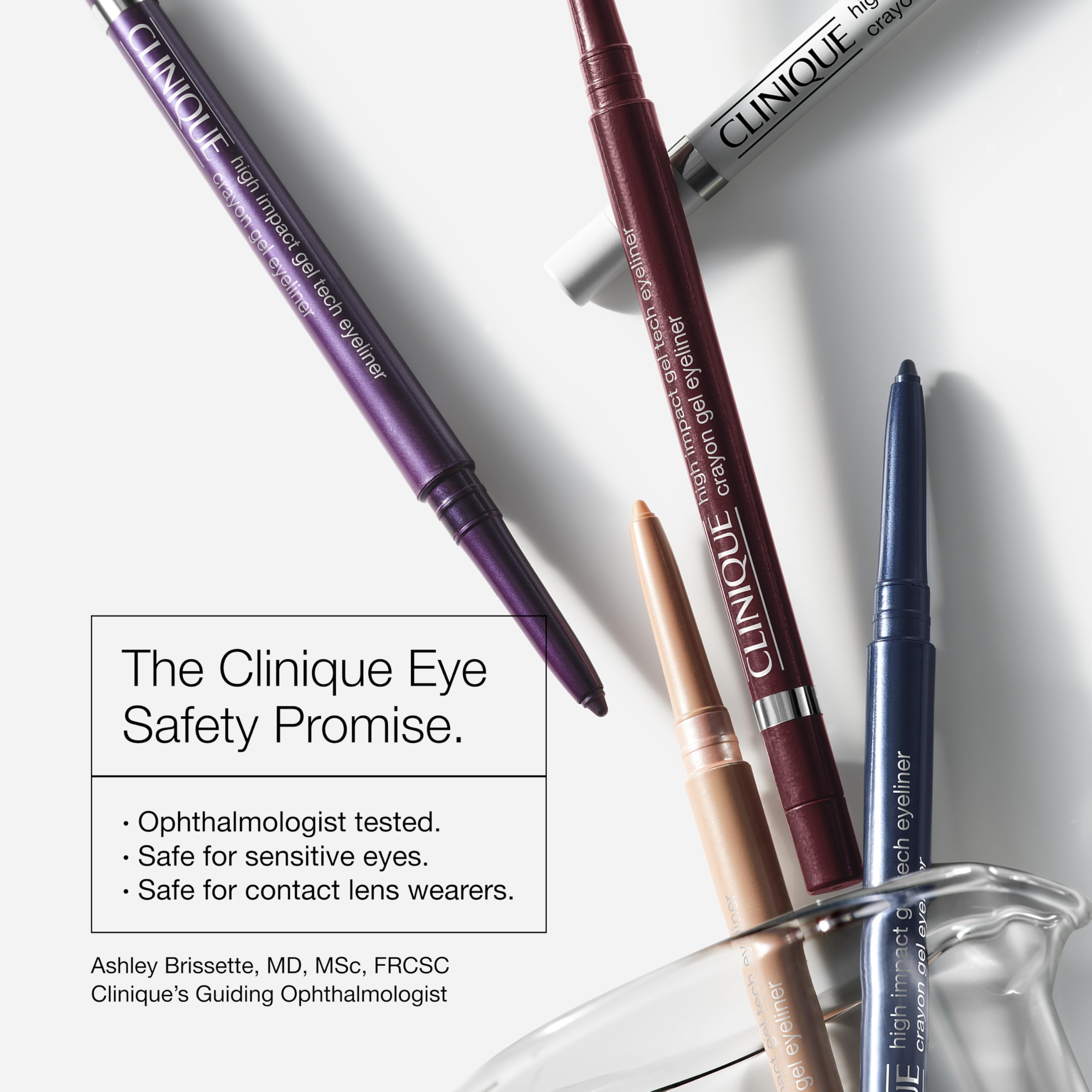 Clinique High Impact Gel Tech Eyeliner Pencil | Waterproof, Smudge Resistant + Safe For Sensitive Eyes