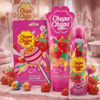 Chupa Chups Strawberry Swirl Beauty Gift Set, 3 Piece Collection with Face Mask, 2in1 Bath & Shower Gel 236ml, Body Spray 150ml