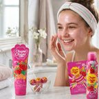 Chupa Chups Strawberry Swirl Beauty Gift Set, 3 Piece Collection with Face Mask, 2in1 Bath & Shower Gel 236ml, Body Spray 150ml