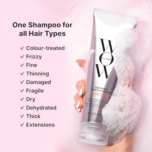 COLOR WOW Color Security Shampoo and Conditioner Duo - Sulphate-Free, Lightweight Cleanse + Hydration for Fine to Normal Hair - No Residue, Vegan, Cruelty-Free, 2 x 250ml - Damaged Box