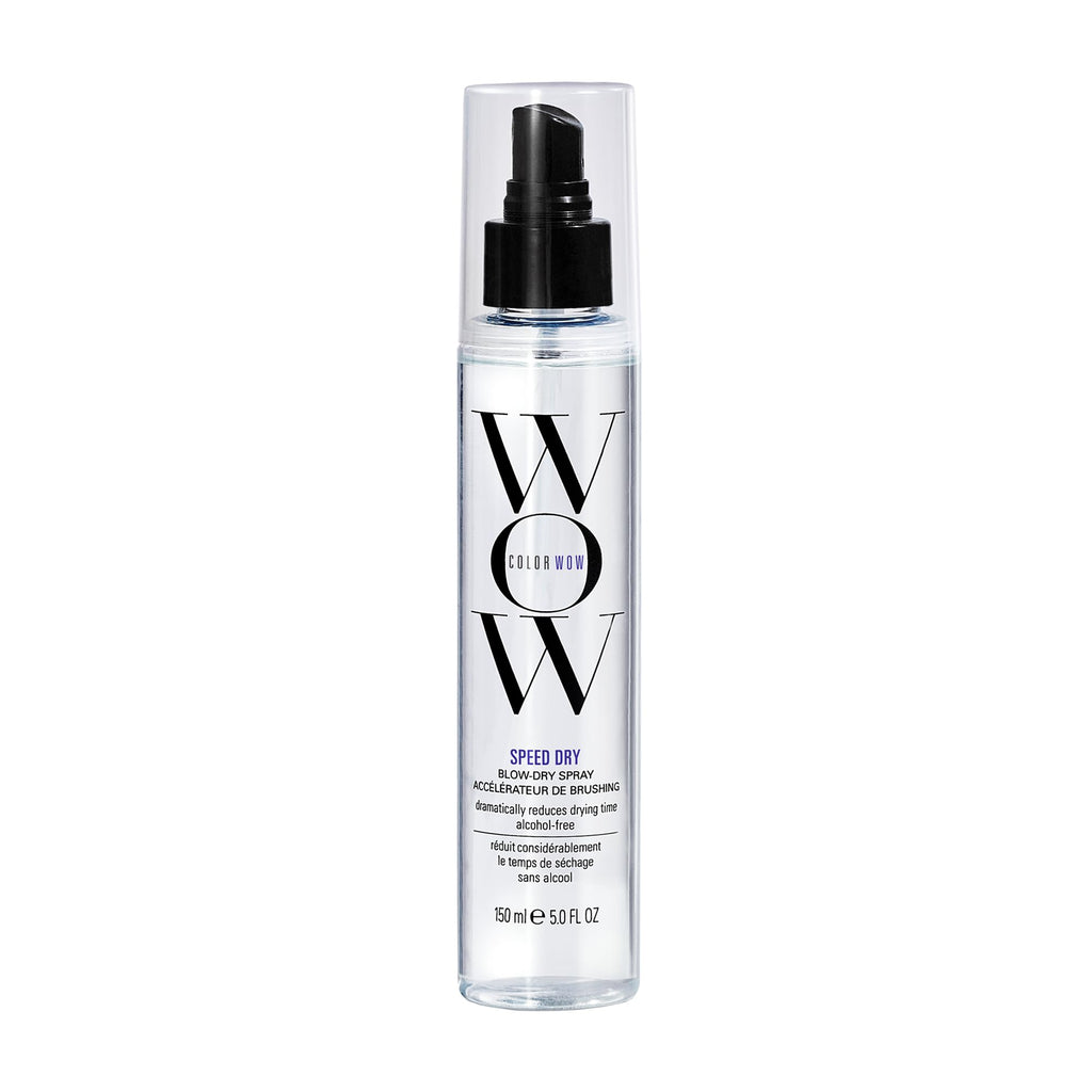 COLOR WOW Speed Dry Blow Dry Spray - Quick Hair Drying Spray with Heat Protection | Alcohol-Free Formula Cuts Drying Time by 30%, Protects Colour + Prevents Breakage, 150ml