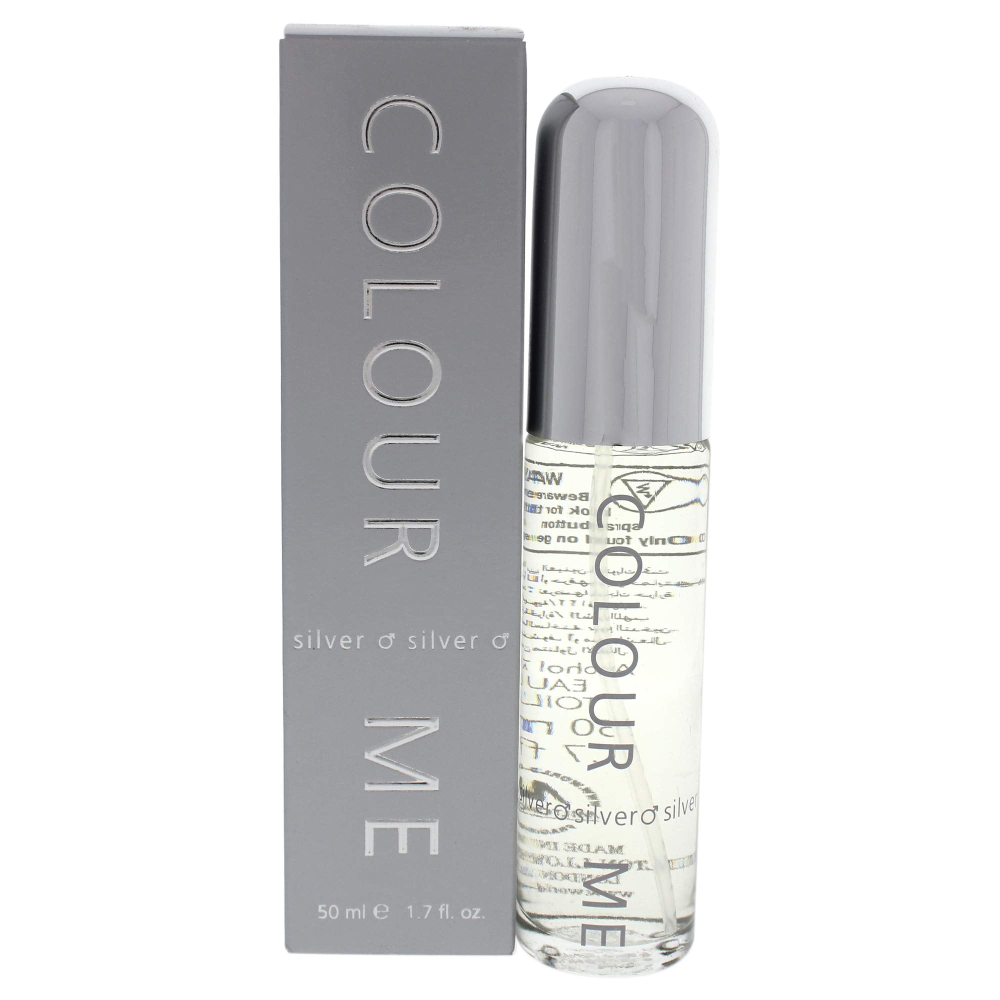 COLOUR ME Silver Sport Perfume for Men. 50ml Eau de Parfum, Luxury Fragrance - Mens Aftershave, Long Lasting Fragrance for Men by Milton-Lloyd