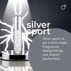 COLOUR ME Silver Sport Perfume for Men. 50ml Eau de Parfum, Luxury Fragrance - Mens Aftershave, Long Lasting Fragrance for Men by Milton-Lloyd