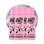 Crazy Color Metallic Ice Mauve Semi-Permanent 4 Pack Quad Hair Dye. Highly Pigmented Dusty Purple Conditioning & Oil Nourishing Vegan Formula No Bleach or Ammonia 400ml - Damaged Box