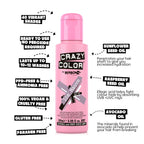 Crazy Color Metallic Ice Mauve Semi-Permanent 4 Pack Quad Hair Dye. Highly Pigmented Dusty Purple Conditioning & Oil Nourishing Vegan Formula No Bleach or Ammonia 400ml - Damaged Box