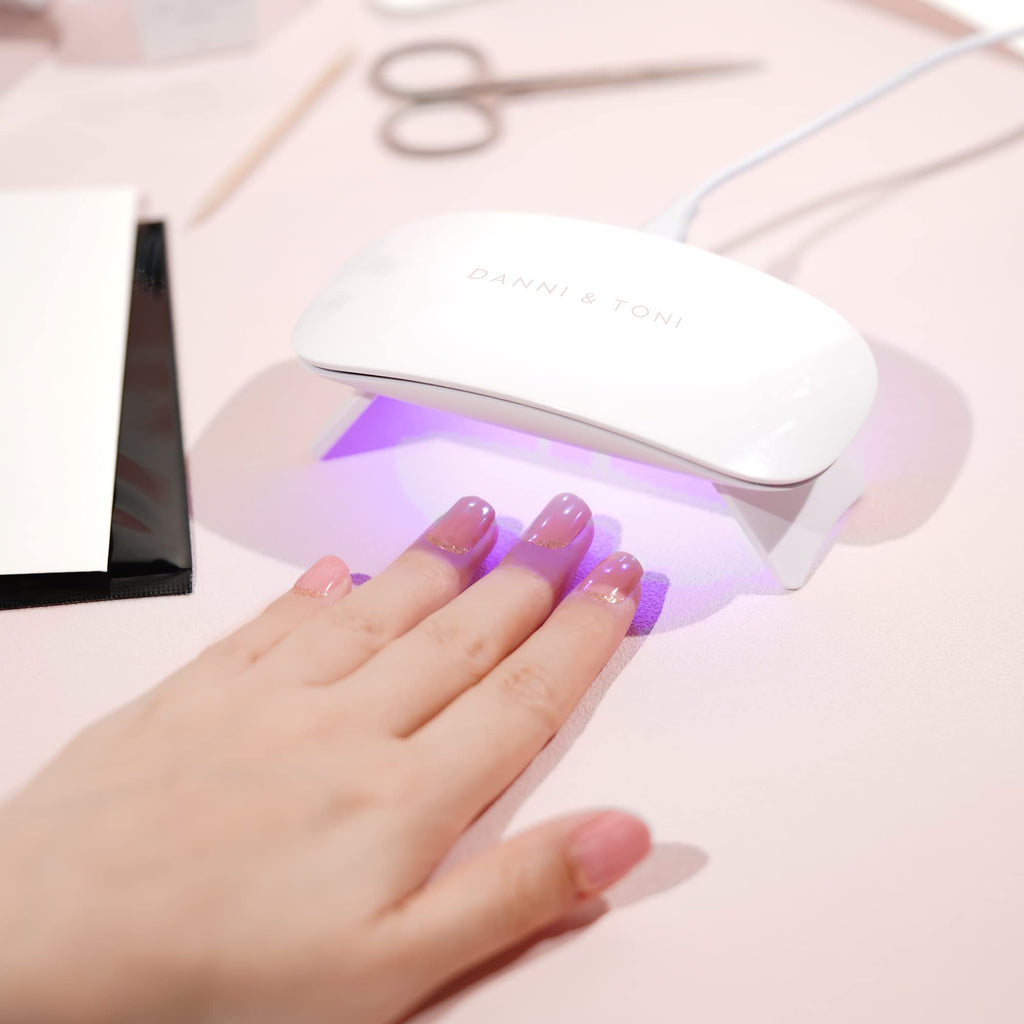 DANNI & TONI Professional UV LED Nail Lamp 6W Mini Nail Dryer for Gel Nail Wraps&Gel Nail Polish Curing Light Machine,Nail Curing Lamp,Travel Size,Fast Drying and Hardener - Damaged Box