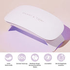 DANNI & TONI Professional UV LED Nail Lamp 6W Mini Nail Dryer for Gel Nail Wraps&Gel Nail Polish Curing Light Machine,Nail Curing Lamp,Travel Size,Fast Drying and Hardener - Damaged Box