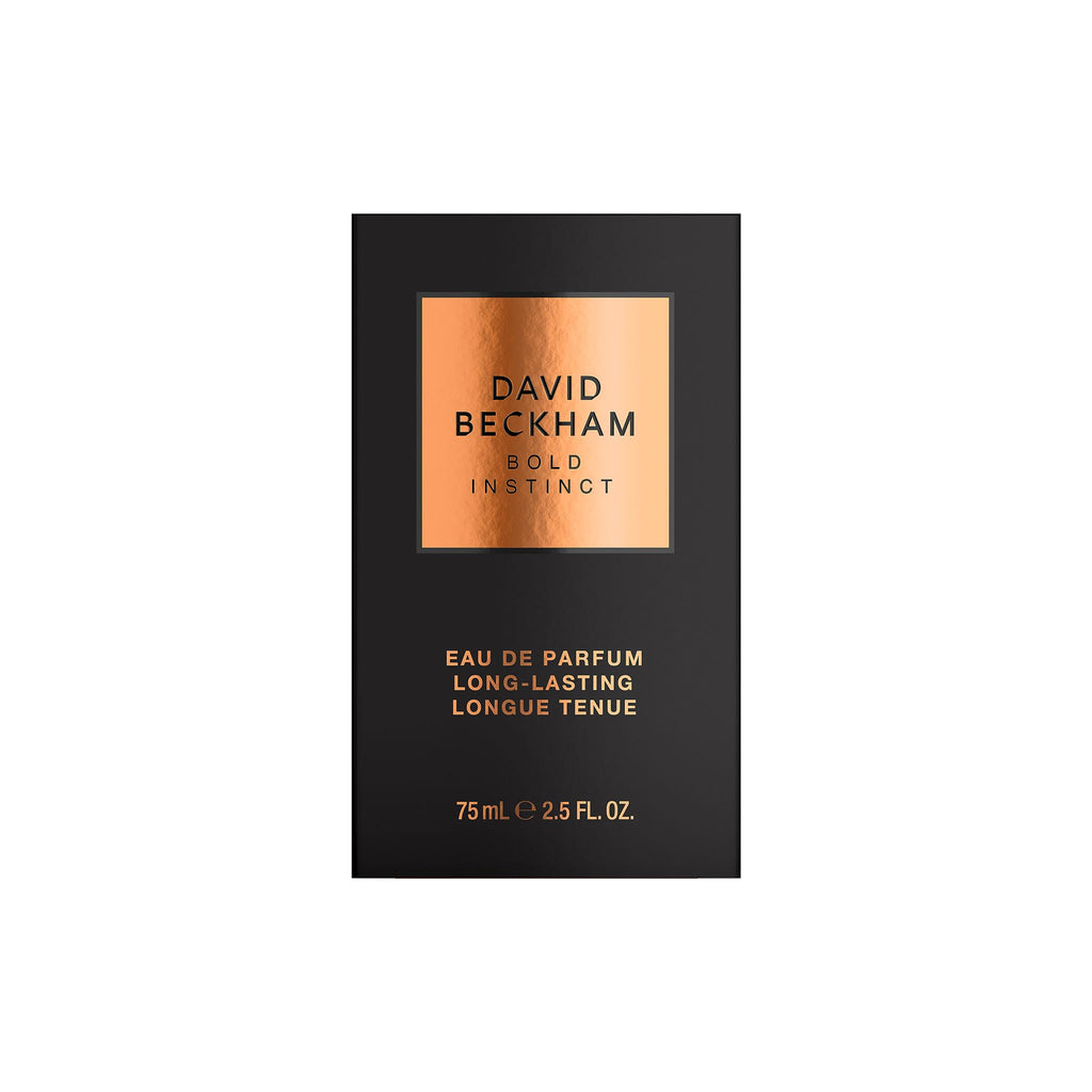 DAVID BECKHAM Bold Instinct - Eau de Parfum for Men - Aromatic Fragrance with Notes of Laurel Leaf, Nutmeg and Smoky Wood - Long Lasting - 75ml