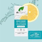 Dr Organic - Skin Clear Therapy Set - Moisturiser, Face Wash & AHA Peel - Oil & Blemish Control, Pore Reducing & Clearer Skin - Vegan, Cruelty, Paraben & SLS Free - 50ml, 125ml & 30ml - Bundle