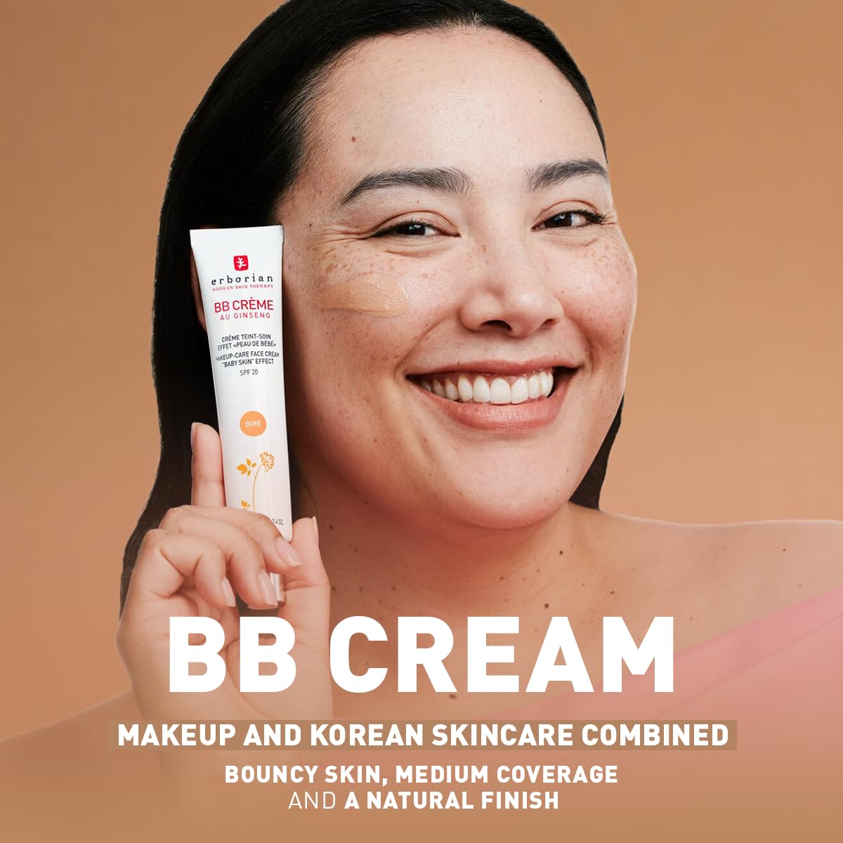 Erborian - BB Cream With Ginseng - Complexion Cream - "Baby Skin" Effect - Korean Cosmetic Treatment 5 -In -1 For SPF 20 - Clair 15 ml