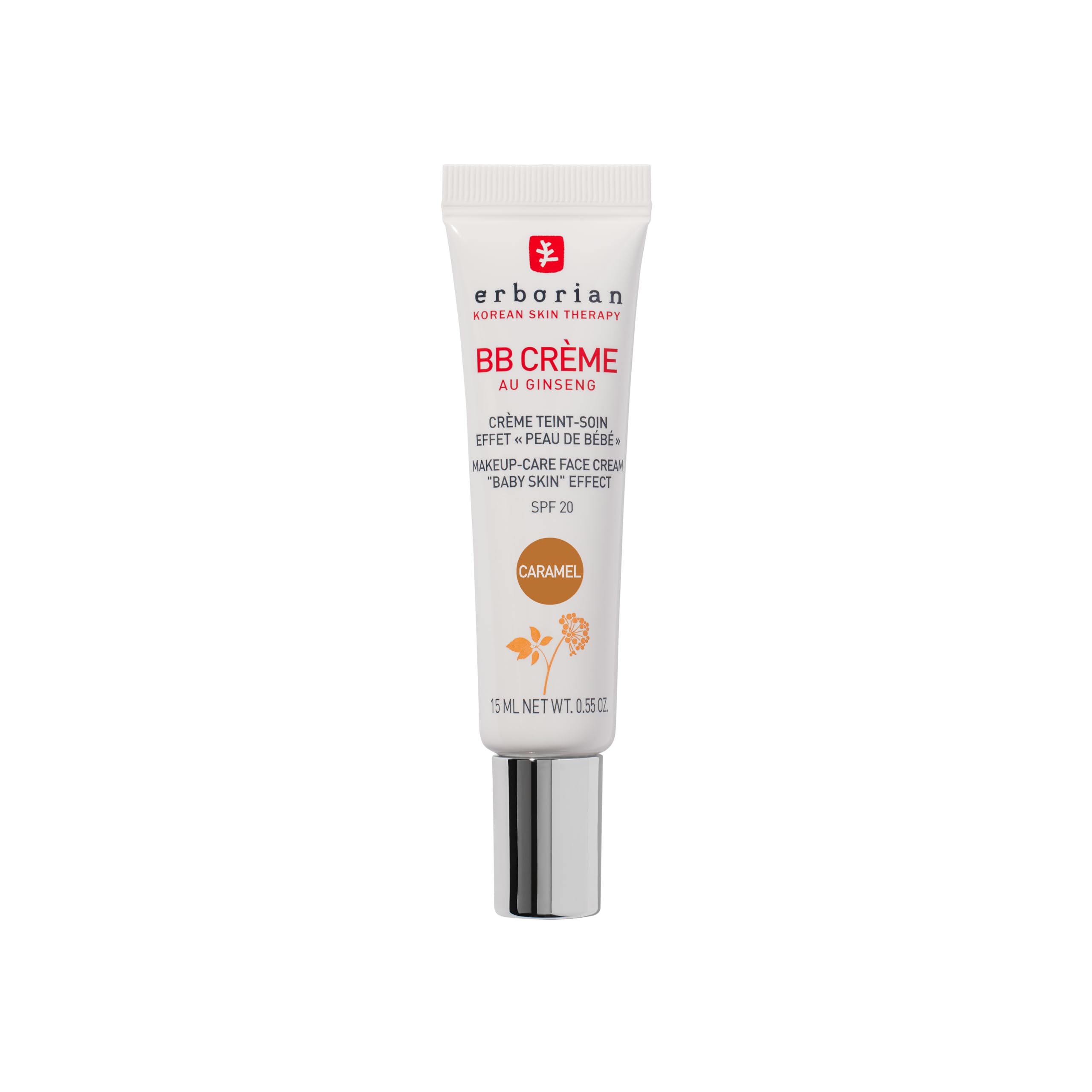 Erborian - BB Cream With Ginseng - Complexion Cream - "Baby Skin" Effect - Korean Cosmetic Treatment 5 -In -1 For SPF 20 - Clair 15 ml