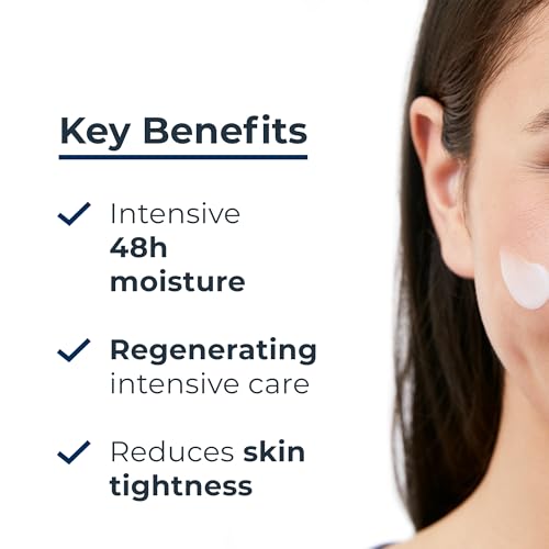 Eucerin UreaRepair Replenishing Face Night Cream 5% Urea 50ml, Intensive Night Cream for Dry and Rough Skin, Skincare with Urea for Dry Skin