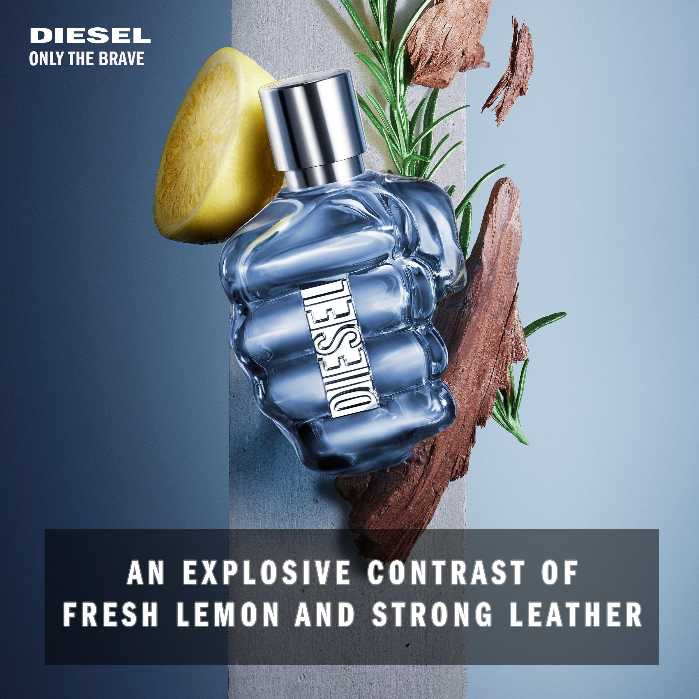 Diesel Only The Brave, Eau de Toilette Spray, Perfume For Men, Fresh Fragrance, 50ml