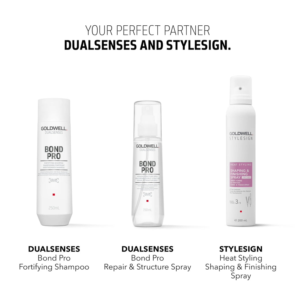 Goldwell StyleSign Shaping & Finishing Spray, For All Hair Types, Heat Protection & Frizz Control, Humidity & Frizz Resistance up to 72h, Vegan, 200ml