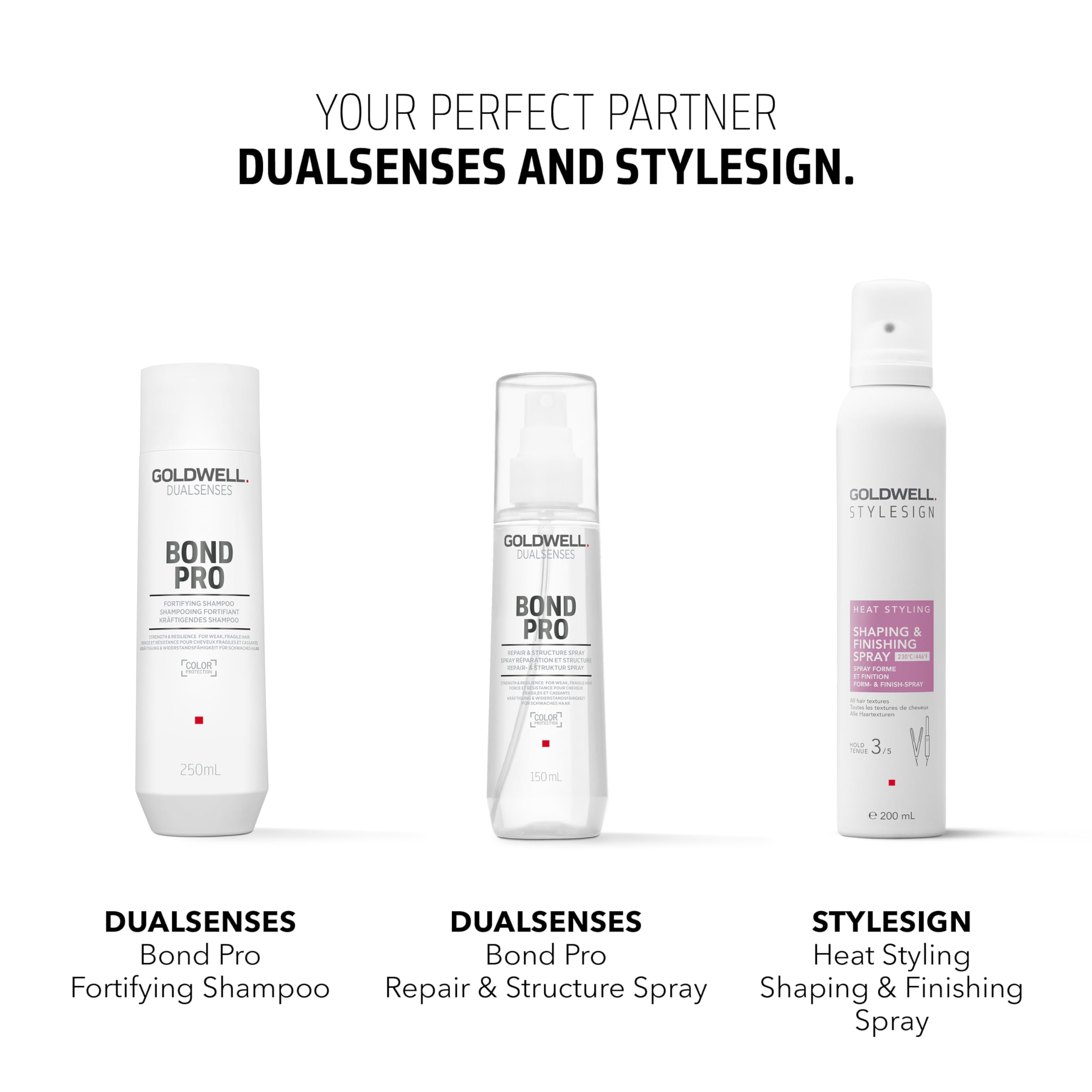 Goldwell StyleSign Shaping & Finishing Spray, For All Hair Types, Heat Protection & Frizz Control, Humidity & Frizz Resistance up to 72h, Vegan, 200ml