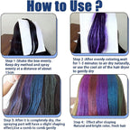Fashion Base Purple Temporary Coloured Hair Spray - Purple Hair Dye - Instant Styling