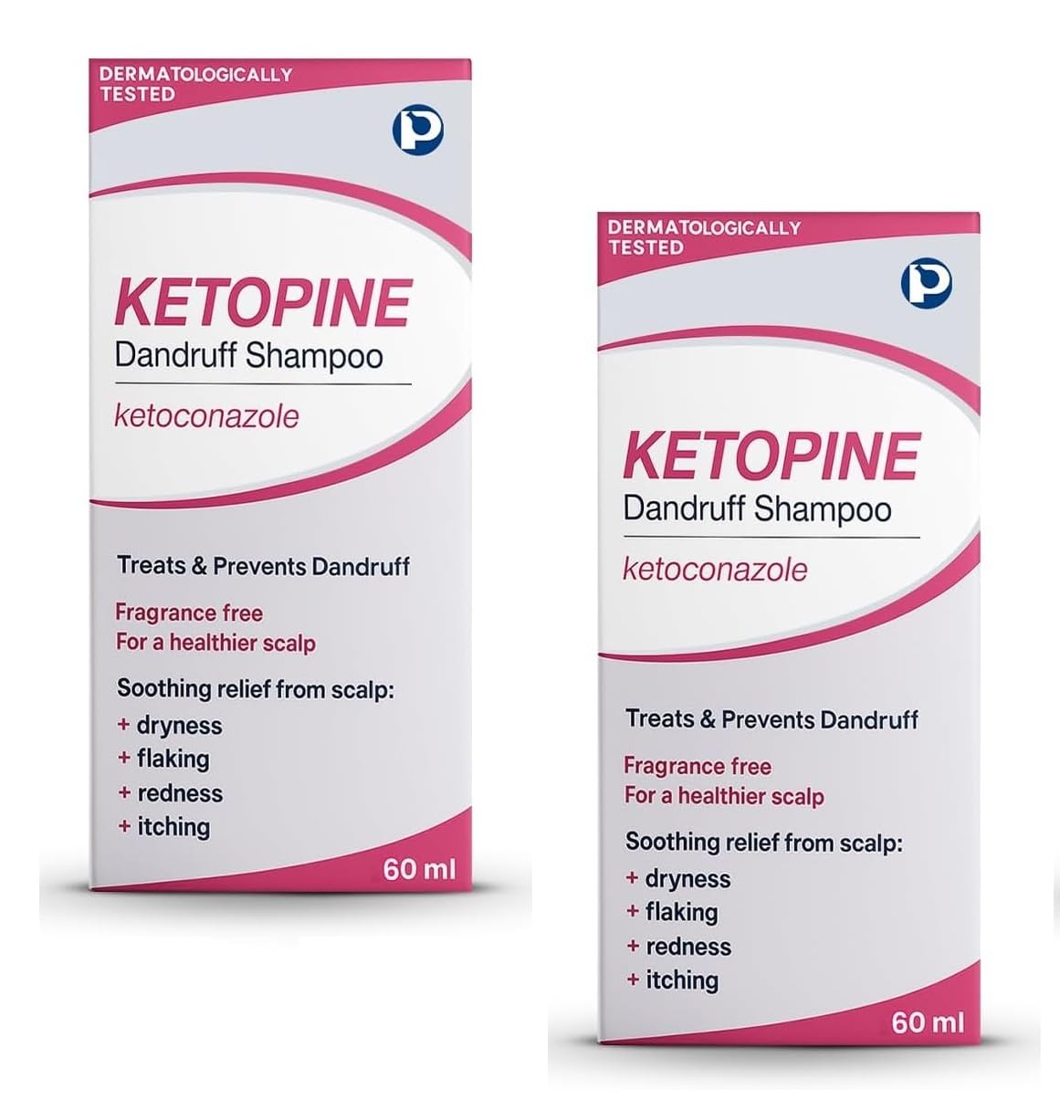 Ketopine Anti-Dandruff Shampoo 60ML - Pack of 2