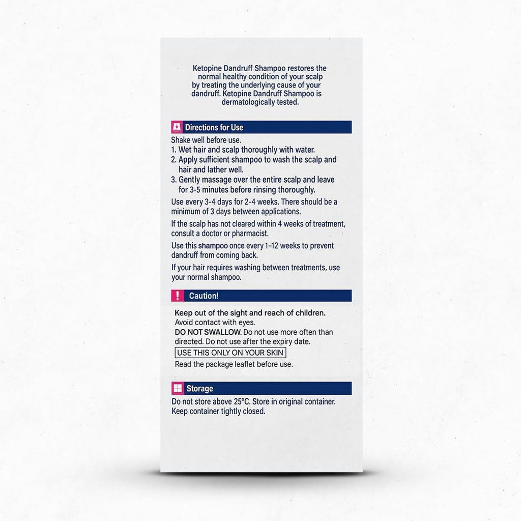 Ketopine Anti-Dandruff Shampoo 60ML - Pack of 2