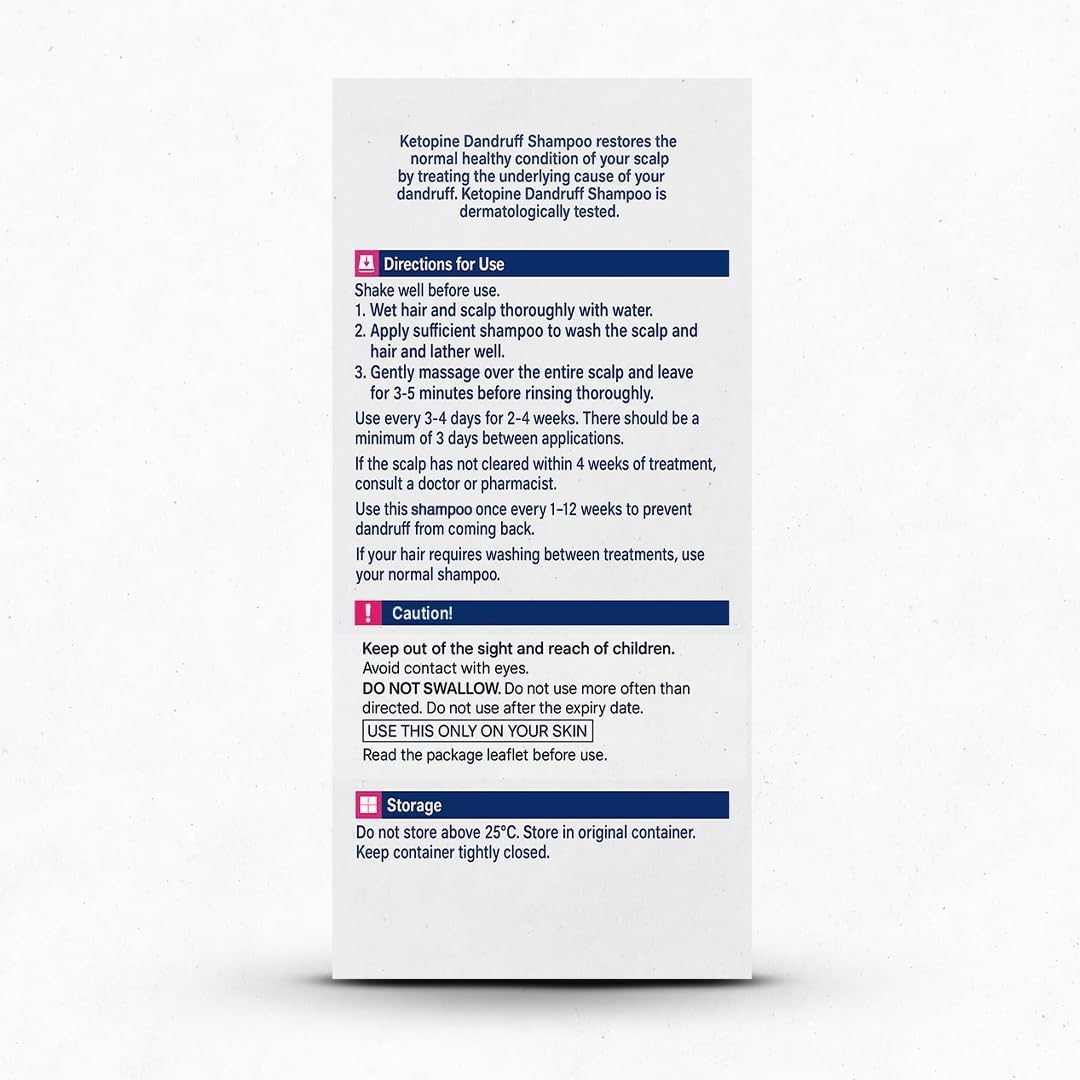 Ketopine Anti-Dandruff Shampoo 60ML - Pack of 2