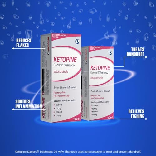 Ketopine Anti-Dandruff Shampoo 60ML - Pack of 2