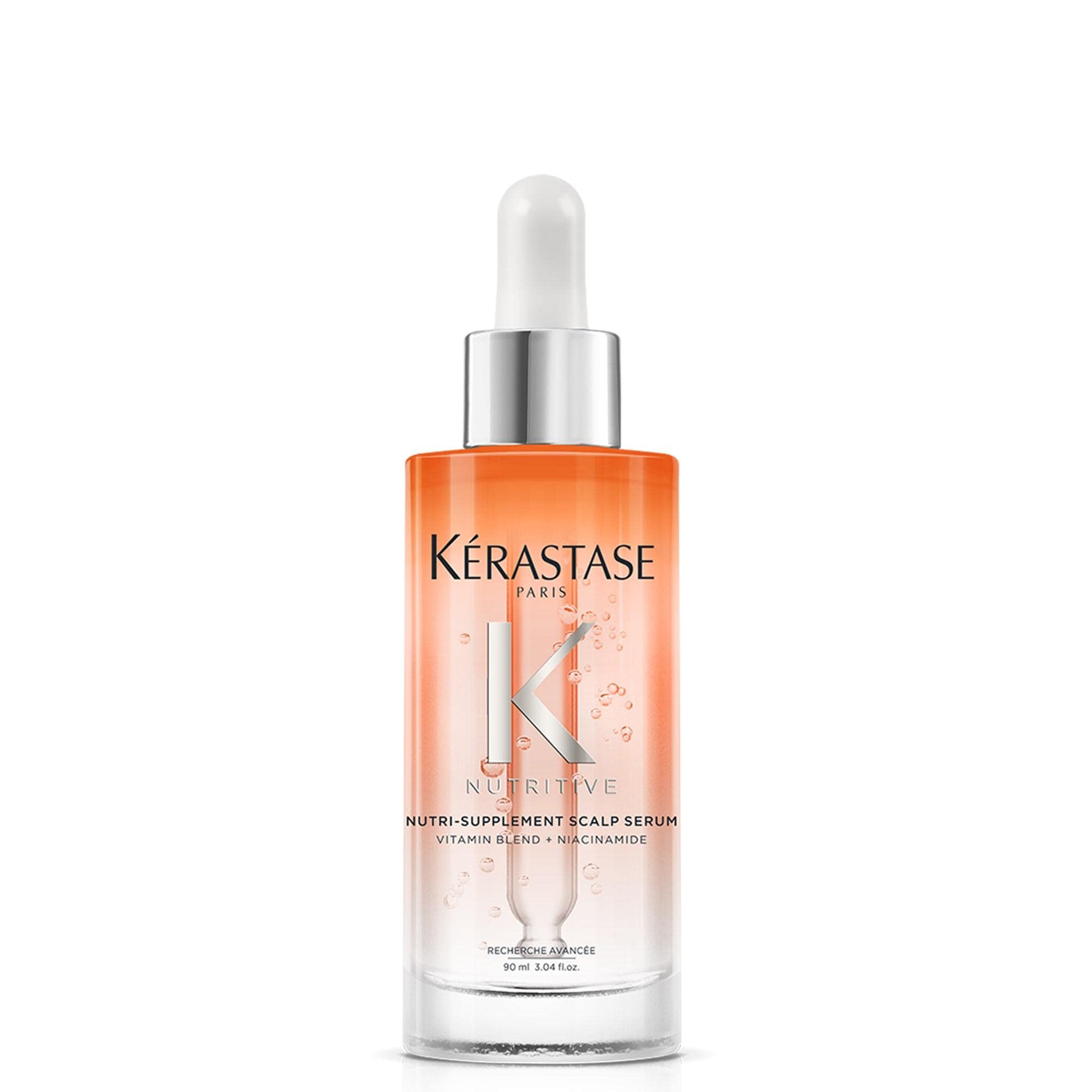 K'erastase Nutritive, Hydrating Scalp Serum for Dry Hair, With Niacinamide and Vitamins, Moisturising and Revitalising, Fast Absorbing and Non Greasy, Nutri-Supplement, 90 ml - Damaged Box