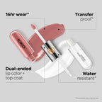 KIKO Milano Unlimited Double Touch 131 | Liquid Lipstick With A Bright Finish In A Two-Step Application. Lasts Up To 12 Hours. No-Transfer Base Colour