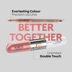 KIKO Milano Unlimited Double Touch 131 | Liquid Lipstick With A Bright Finish In A Two-Step Application. Lasts Up To 12 Hours. No-Transfer Base Colour