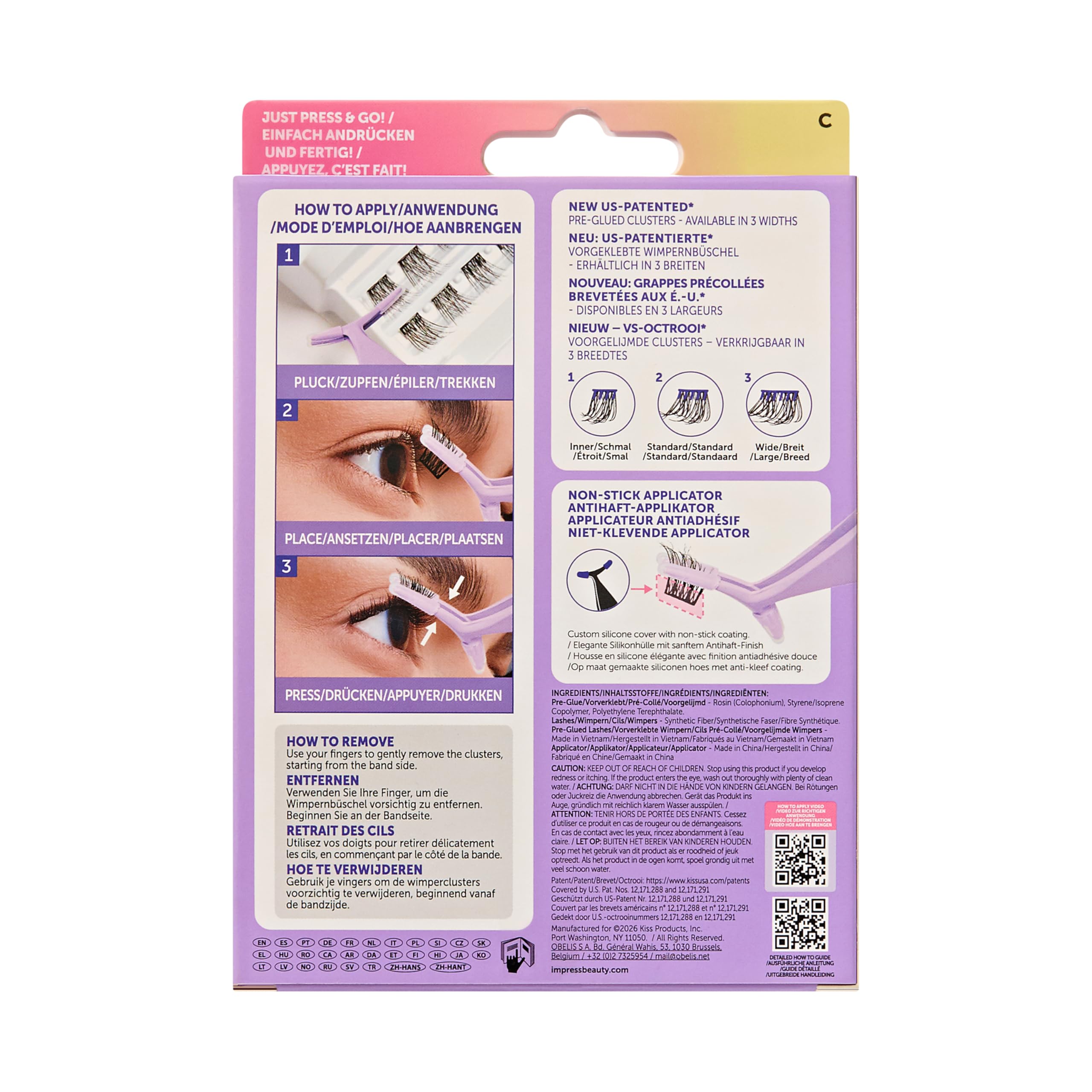 KISS Impress Press On Falsies Kit 36Ct #01 - Damaged Box