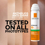 La Roche-Posay Anthelios Invisible Fresh Mist Sunscreen SPF50, Anti-Shine Spray For Oily Skin, Broad Spectrum UVA UVB Protection, Infrared Pollution Shield, Water Resistant, On-The-Go, 75ml