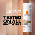 La Roche-Posay Anthelios Age Correct SPF50, Anti-Ageing Daily Sunscreen With Hyaluronic Acid, Niacinamide & Phe-Resorcinol, 24 Hour Hydration, Non-Greasy, 50ml
