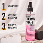 KMS ThermaShape Quick Blow Dry Spray, For All Hair Types, Speeds Blow-Dry & Heat Protection, Vegan & PETA Approved, 200ml