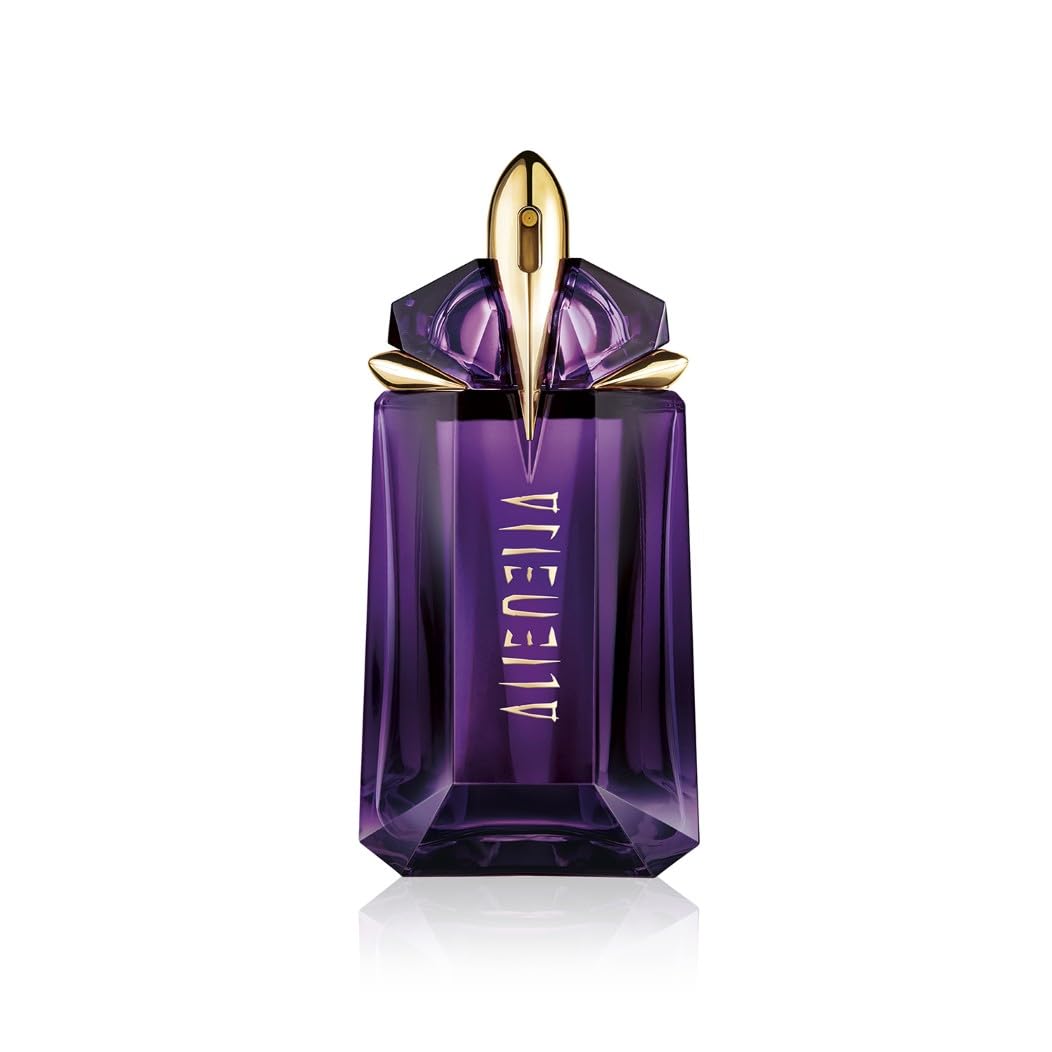 Mugler Alien Eau de Parfum, Refillable Womens Perfume, Iconic Woody Floral Fragrance with Sensual Jasmine Sambac, Cashmeran Wood, Enveloping White Amber Revealing Ultimate Femininity, 60ml