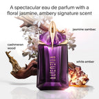 Mugler Alien Eau de Parfum, Refillable Womens Perfume, Iconic Woody Floral Fragrance with Sensual Jasmine Sambac, Cashmeran Wood, Enveloping White Amber Revealing Ultimate Femininity, 60ml