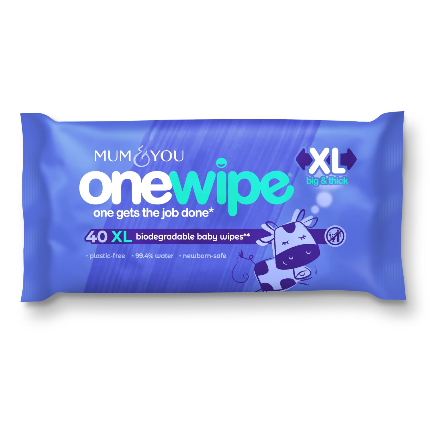 Mum & You Onewipe Baby Wipes Multipack, 100% Biodegradable Wet Wipes (10 Packs= 400 wipes), 99.4% Water| Ideal for Sensitive Newborn Skin, 30% XL Wet Wipes Adults,Eco-Friendly Wipes
