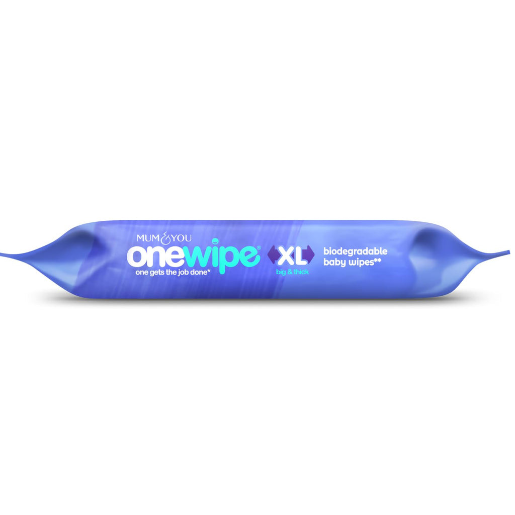 Mum & You Onewipe Baby Wipes Multipack, 100% Biodegradable Wet Wipes (10 Packs= 400 wipes), 99.4% Water| Ideal for Sensitive Newborn Skin, 30% XL Wet Wipes Adults,Eco-Friendly Wipes