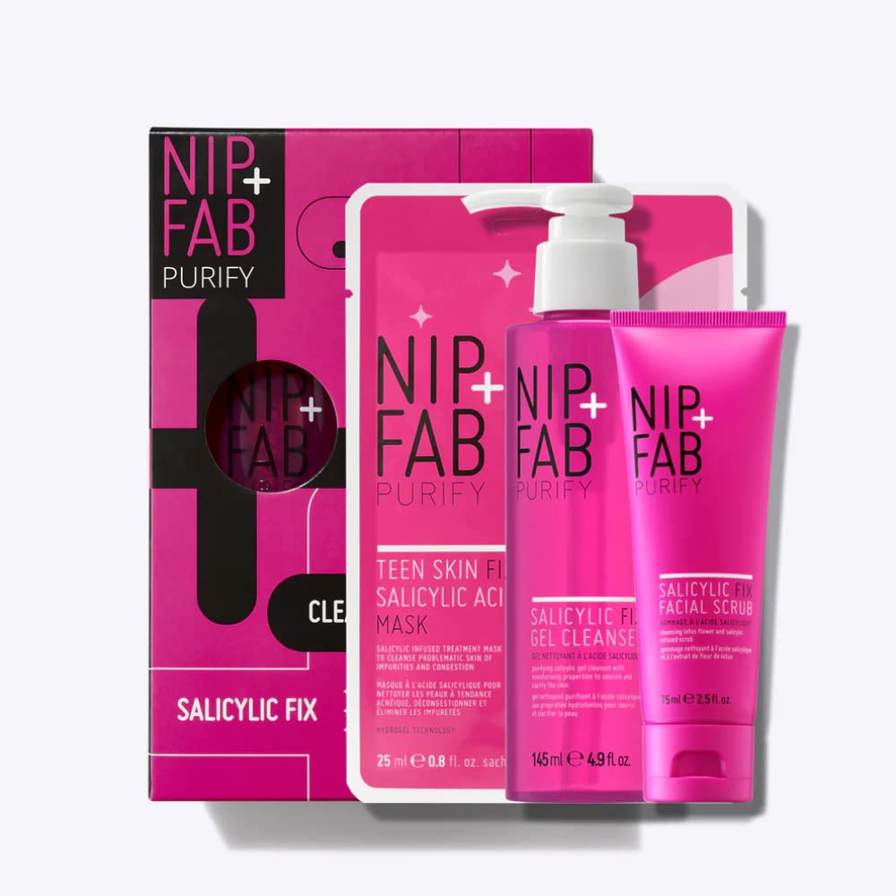 Nip + Fab Salicylic Acid Concentrate Extreme 2% BHA Liquid Drops for Face with Niacinamide Vitamin B3 to Refine and Minimize Pores, Even Skin Tone, Oil Control, 30 ml