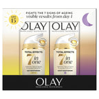 Olay Total Effects Anti-Ageing 7in1 Gift Set: Day Cream Moisturiser 37ml, Night Cream Firming Moisturiser 37ml - Damaged Box