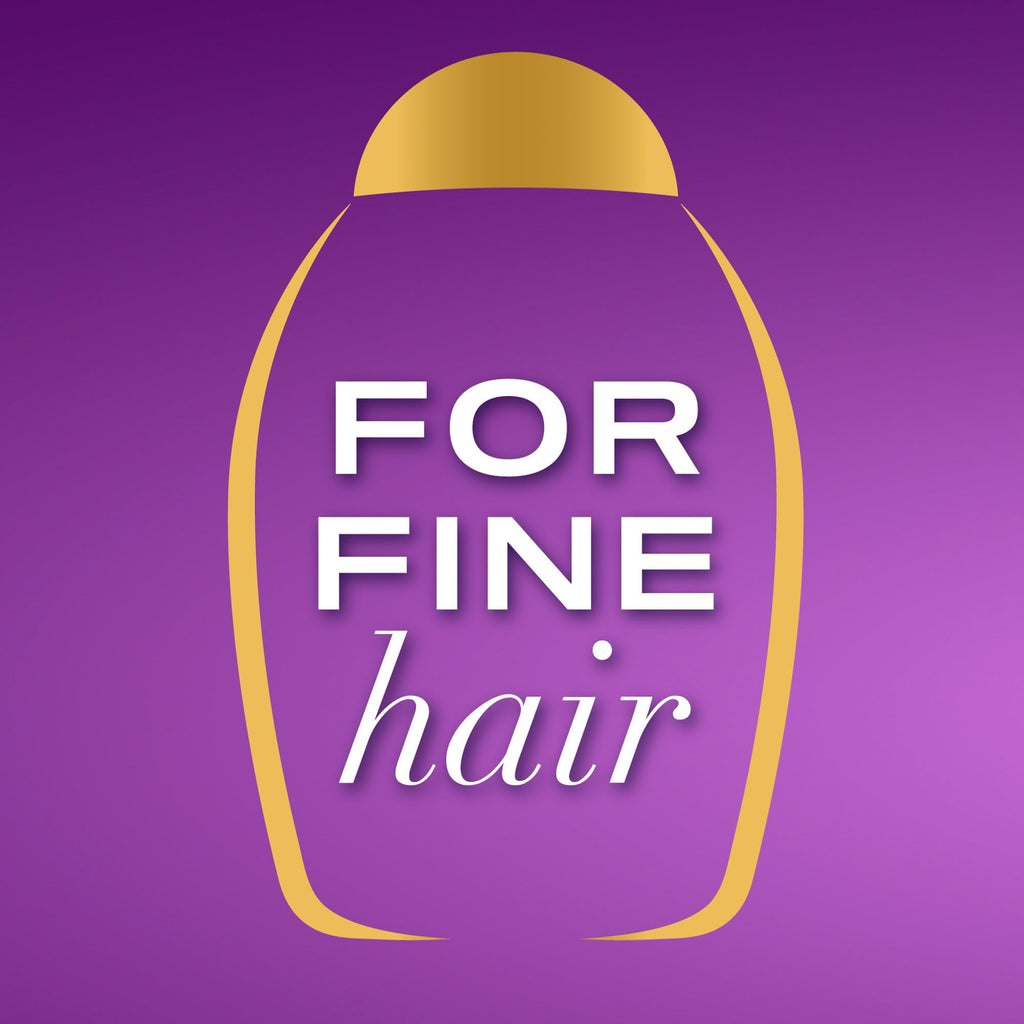 OGX Biotin and Collagen Volumising Hair Shampoo, Thick and Full, with Vitamin B7 Biotin, and Collagen, for Fine Hair, Sulfate Free Surfactants, 577ml (Packaging may vary) - Damaged Box