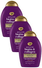 OGX Biotin and Collagen Volumising Hair Shampoo, Thick and Full, with Vitamin B7 Biotin, and Collagen, for Fine Hair, Sulfate Free Surfactants, 577ml (Packaging may vary) - Damaged Box