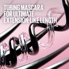 Maybelline Tubing Mascara Black, Lash Sensational Sky High Tubes Mascara with with Shea Butter + Castor Oil, Lengthening for Extension-Like Length, 24H Smudge-Proof, Washable, Vegan, Sensitive Eyes