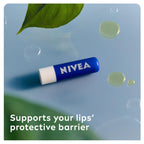 NIVEA Lip Balm Original Care (4.8g) Lip Balm Deeply Hydrates Lips for 24h+, with 100% Natural Origin Ingredients, Shea Butter, and Vitamins, Lip Care