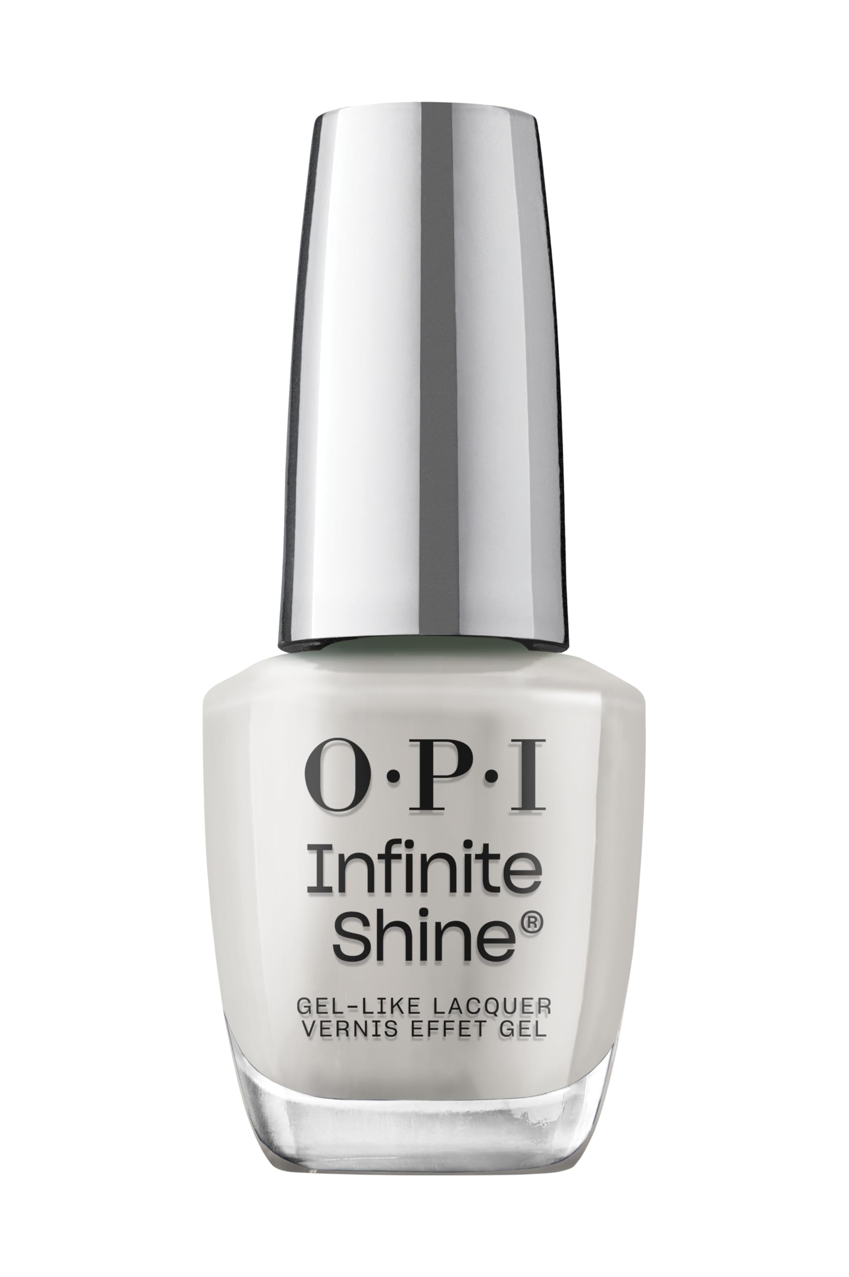 OPI Infinite Shine Nail Polish - Gray it on Me - Gel Like & Long Lasting Grey Cr`eme Nail Polish - with Pre-Cured Gel Technology & OPI Pro-Wide Brush (15ml)