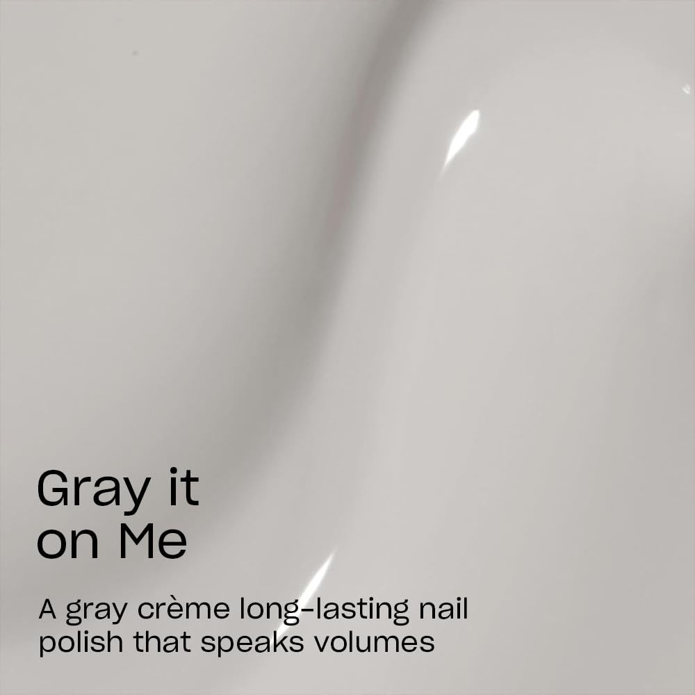 OPI Infinite Shine Nail Polish - Gray it on Me - Gel Like & Long Lasting Grey Cr`eme Nail Polish - with Pre-Cured Gel Technology & OPI Pro-Wide Brush (15ml)