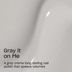 OPI Infinite Shine Nail Polish - Gray it on Me - Gel Like & Long Lasting Grey Cr`eme Nail Polish - with Pre-Cured Gel Technology & OPI Pro-Wide Brush (15ml)
