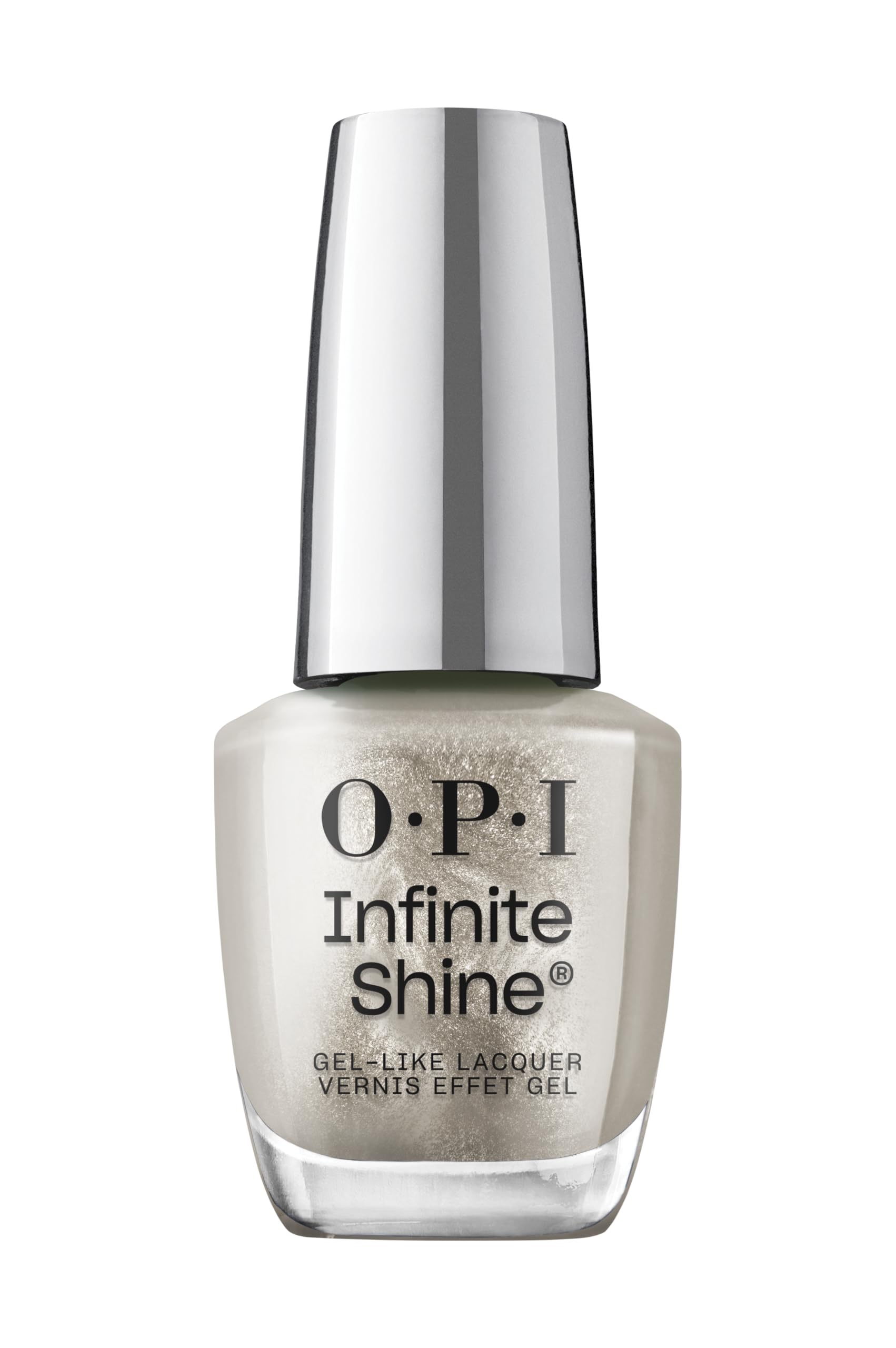 OPI Infinite Shine Nail Polish - Gray it on Me - Gel Like & Long Lasting Grey Cr`eme Nail Polish - with Pre-Cured Gel Technology & OPI Pro-Wide Brush (15ml)