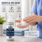 Osler & Walsh Hand Sanitiser Foaming Pump Bottles 500ml - Alcohol-Free, Quat-Free Formula - Biodegradable | Pack of 6 | Healthcare, Workplace, Nursery & Behavioural Health Use