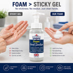 Osler & Walsh Hand Sanitiser Foaming Pump Bottles 500ml - Alcohol-Free, Quat-Free Formula - Biodegradable | Pack of 6 | Healthcare, Workplace, Nursery & Behavioural Health Use