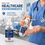 Osler & Walsh Hand Sanitiser Foaming Pump Bottles 500ml - Alcohol-Free, Quat-Free Formula - Biodegradable | Pack of 6 | Healthcare, Workplace, Nursery & Behavioural Health Use